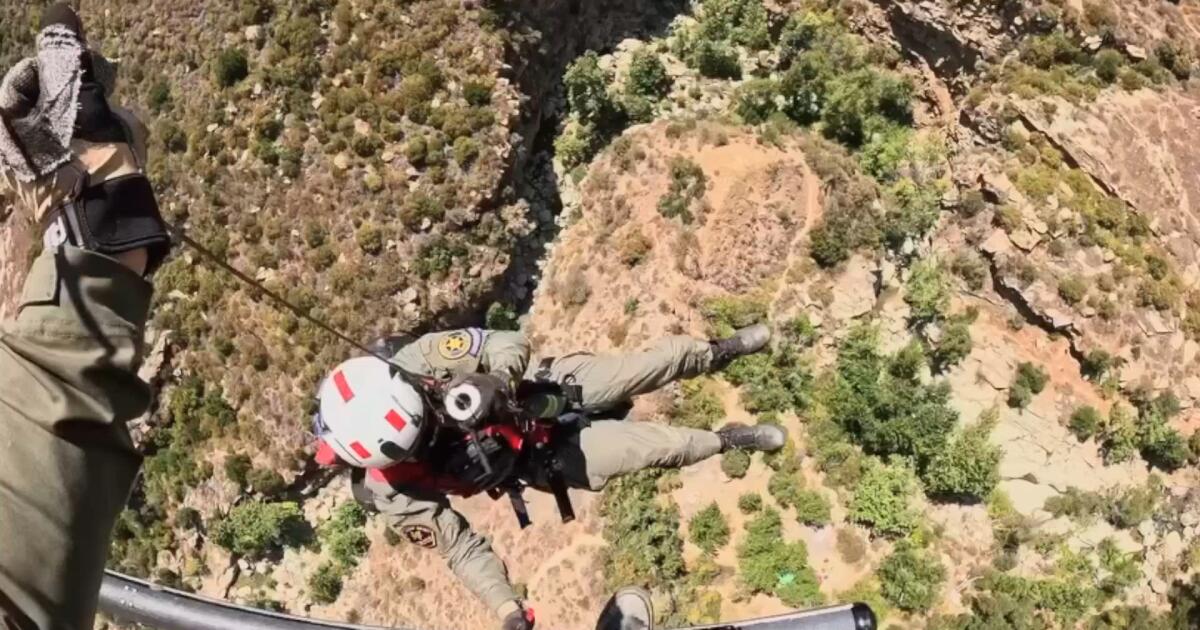Video: Hiker rescued from notoriously dangerous California canyon