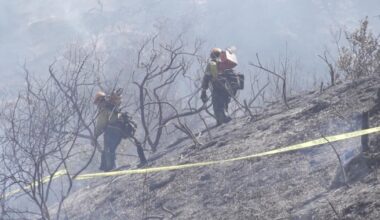 Fire threatened hundreds in Laguna Beach, possibly caused by fireworks