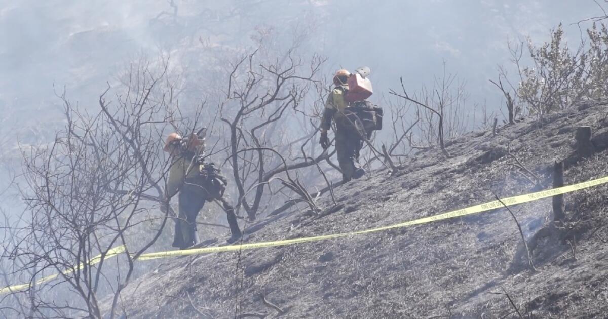 Fire threatened hundreds in Laguna Beach, possibly caused by fireworks