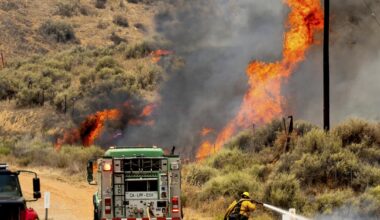 California fire season kicks off with a blazing bang