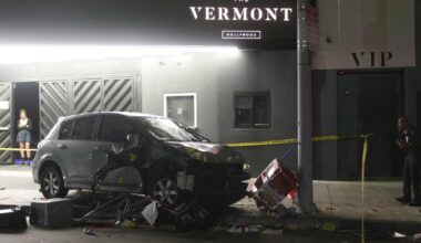 Driver slams into crowd outside Hollywood nightclub, critically injuring 7 and wounding more than 20 others