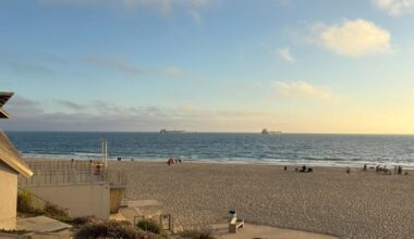 Along California coast, waiting for tsunami waves with concern, curiosity, comedy