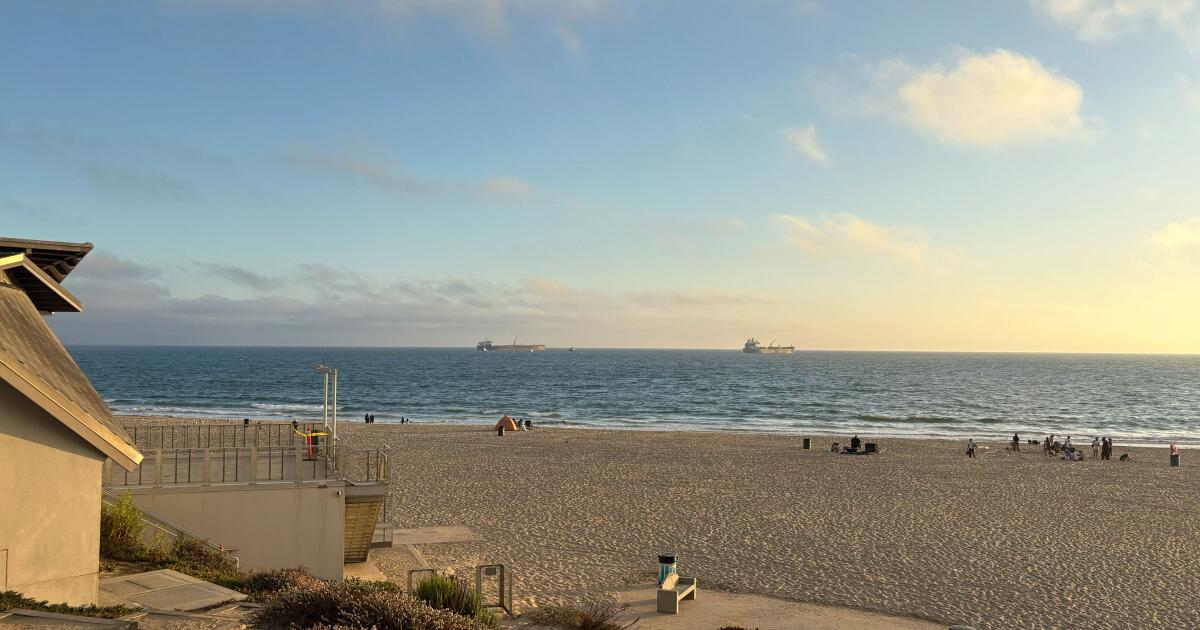 Along California coast, waiting for tsunami waves with concern, curiosity, comedy