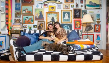 Their tiny L.A. apartment is an absolute explosion of color