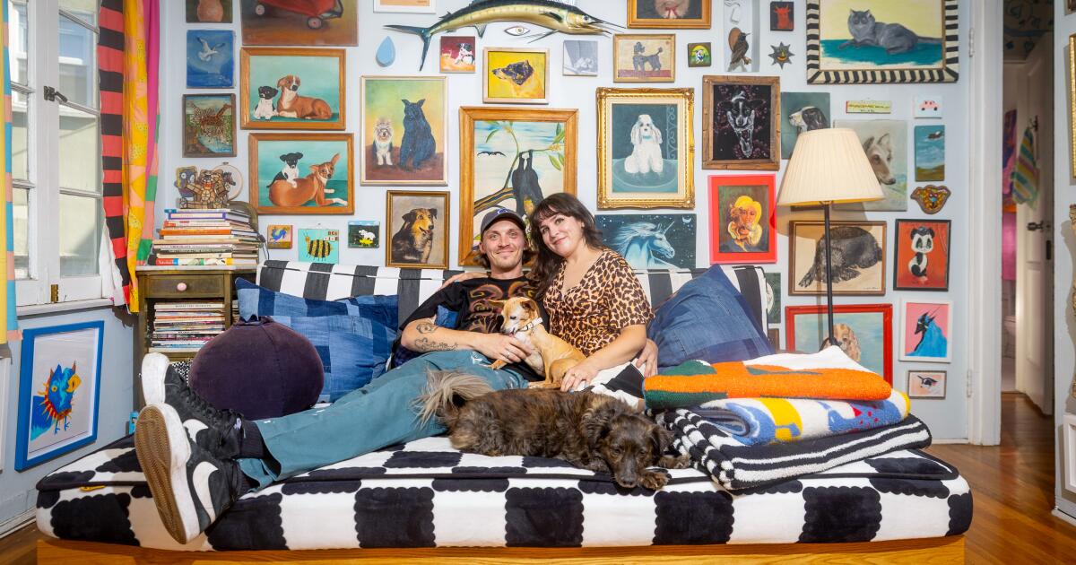 Their tiny L.A. apartment is an absolute explosion of color