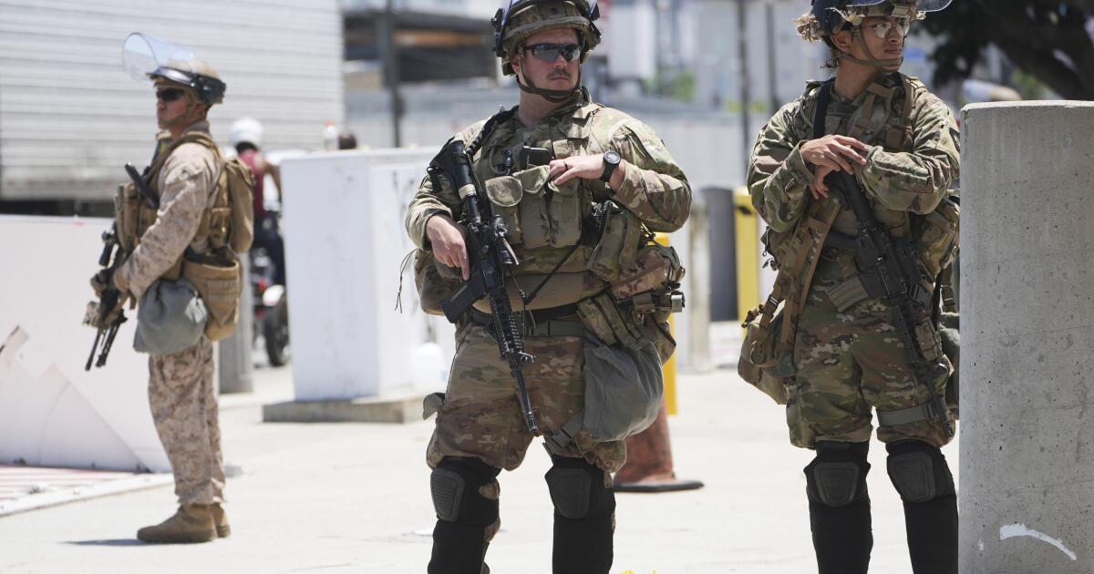 More than 1,000 National Guard troops leaving L.A.