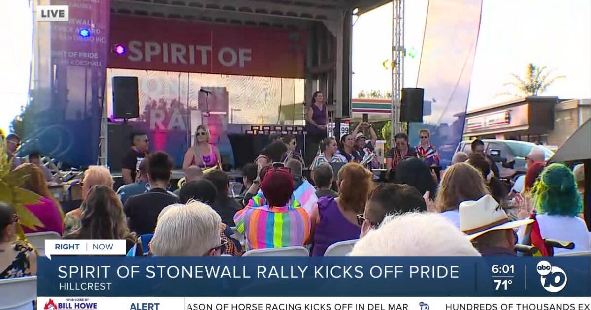 San Diego Pride kicks off with Stonewall rally honoring 50 years of activism