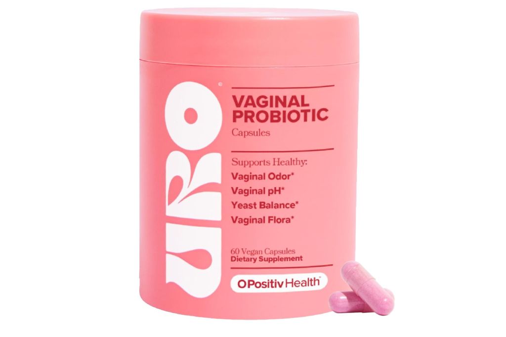 A bottle of vaginal probiotics.