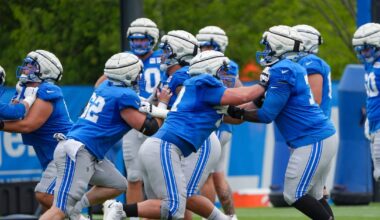 Lions roster predictions: Offensive line training camp battle heats up