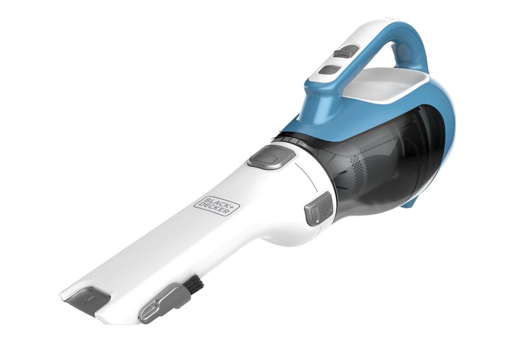 A handheld vacuum