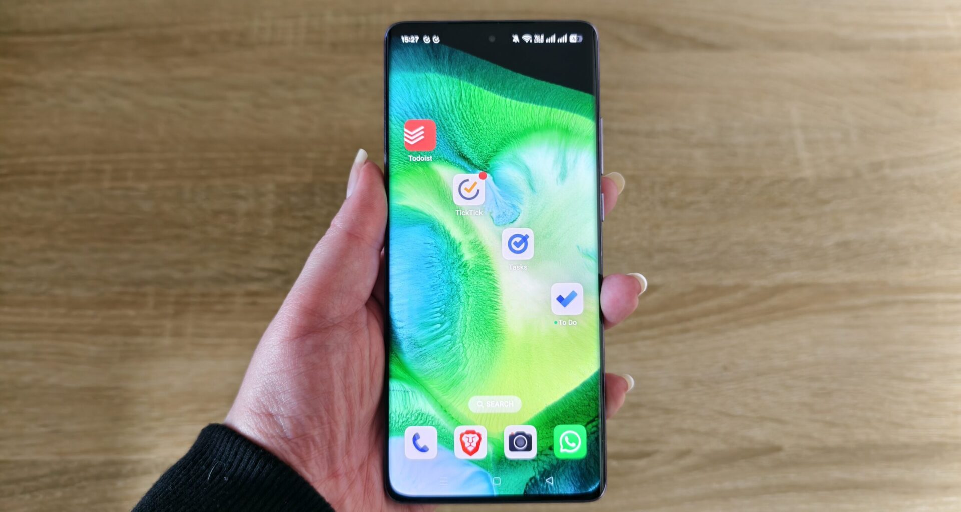 various to do list app shortcuts on a smartphone screen