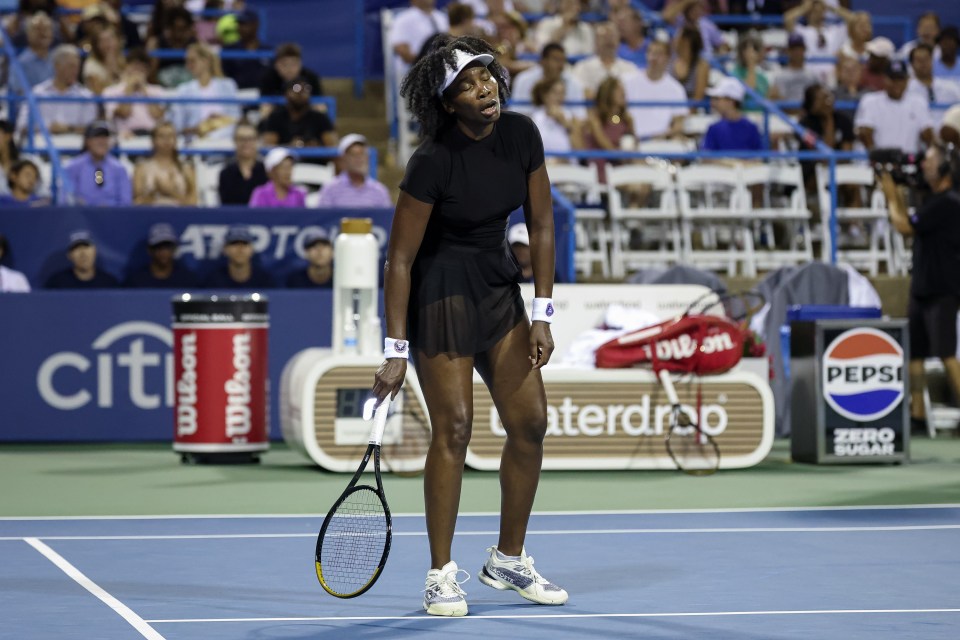 Williams admitted she ran out of energy in her second-round defeat