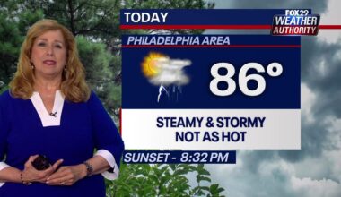 Philadelphia weather: Flash flooding possible on Monday from tropical storm leftovers