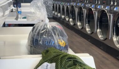 First responders uniform ready for delivery at Metro Wash in Boerne. (Spectrum News 1/Amber Hughes)