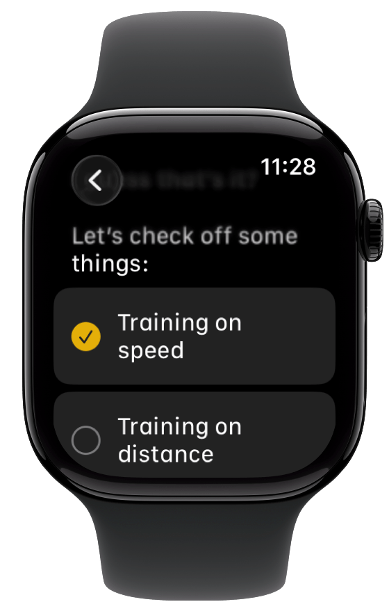 A checklist in Notes on watchOS 26