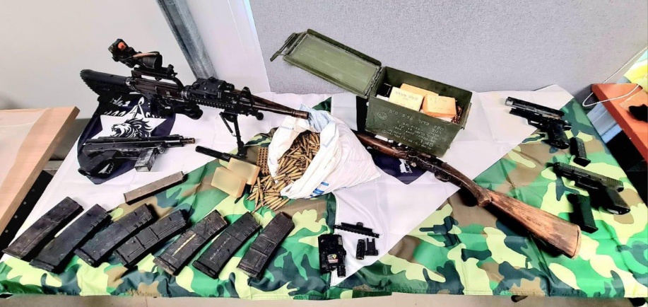 Weapons found in the village of Bir al-Basha near Jenin (IDF spokesperson, July 9, 2025)