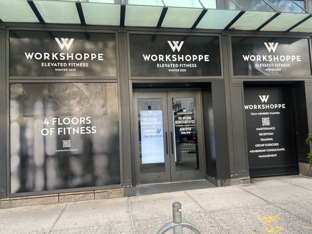 WorkShoppe Fitness storefront at 1120 3rd Avenue, NYC.