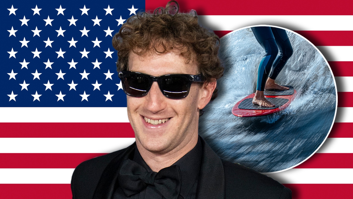 Mark Zuckerberg Spent The Fourth Of July Wakeboarding In A Bald Eagle Costume