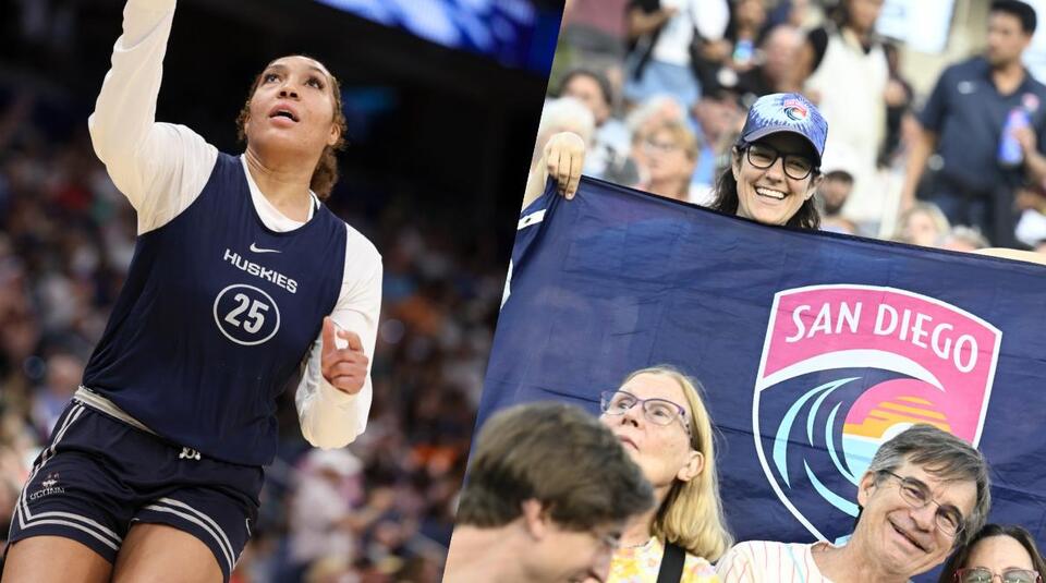 “ULTIMATE CROSSOVER” “Lamest Halftime”: Hoops Fans React As UConn Star Ice Brady Show Up To Support San Diego Wave