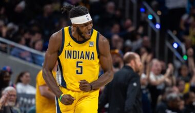 Indiana Pacers forward Jarace Walker (5).