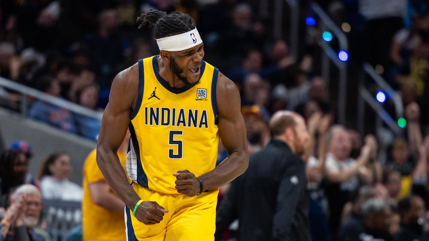 Indiana Pacers forward Jarace Walker (5).