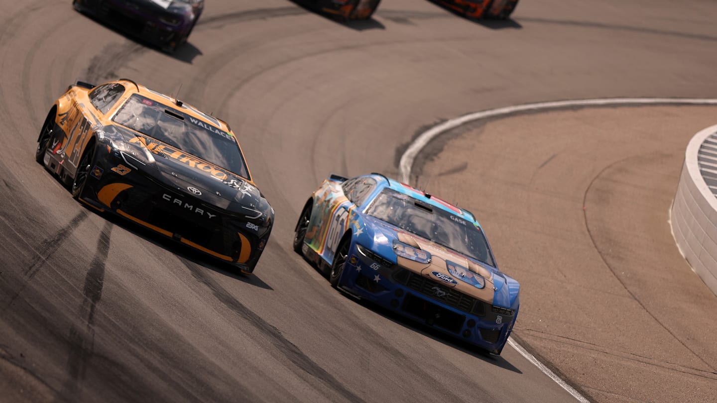 Bubba Wallace, 23XI Racing, Joey Gase, MBM Motorsports (Garage 66), Iowa Speedway, NASCAR