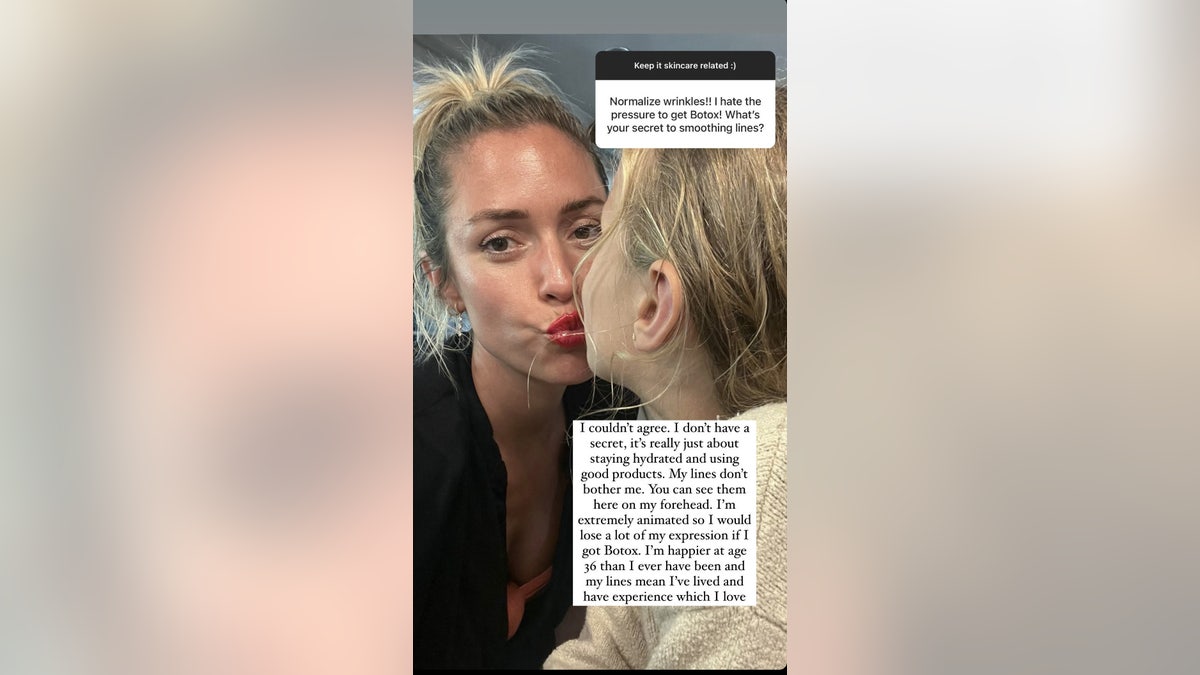 Kristen Cavallari's post on her instagram story with her daughter