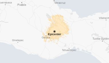 Map: 5.8-Magnitude Earthquake Strikes Mexico