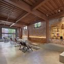 Suzhou Snow Peak Cafe / KiKi ARCHi - Interior Photography, Dining room, Wood, Brick, Lighting