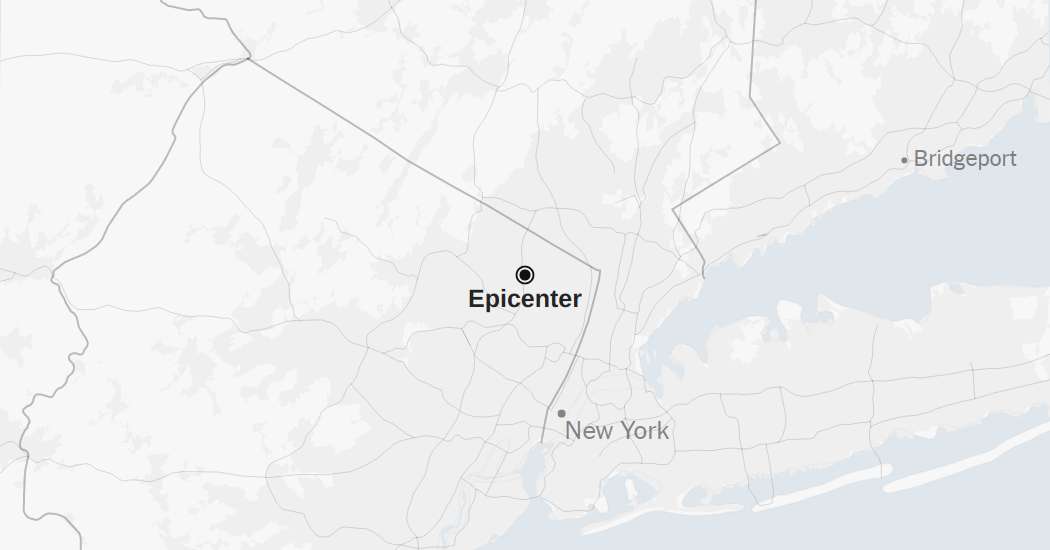 Map: 2.7-Magnitude Earthquake Strikes New Jersey