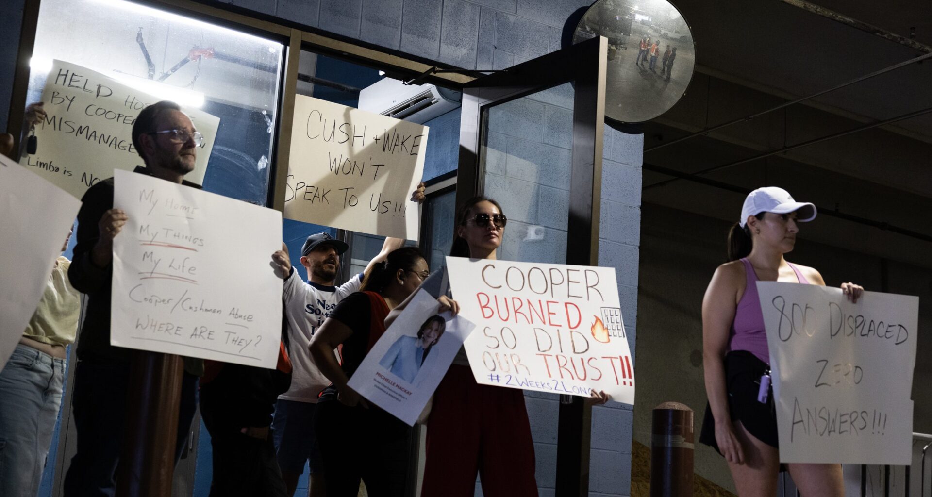 Displaced Cooper tenants ask judge to protect belongings, say trust is lost after the fire
