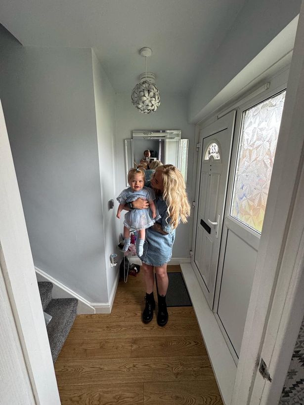 Courtney Olsen with daughter Reeva - who has the ultra-rare genetic illness Pitt-Hopkins