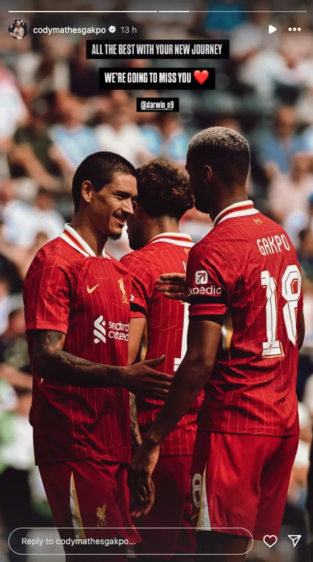Cody Gakpo sent Darwin Nunez a message following his Liverpool departure