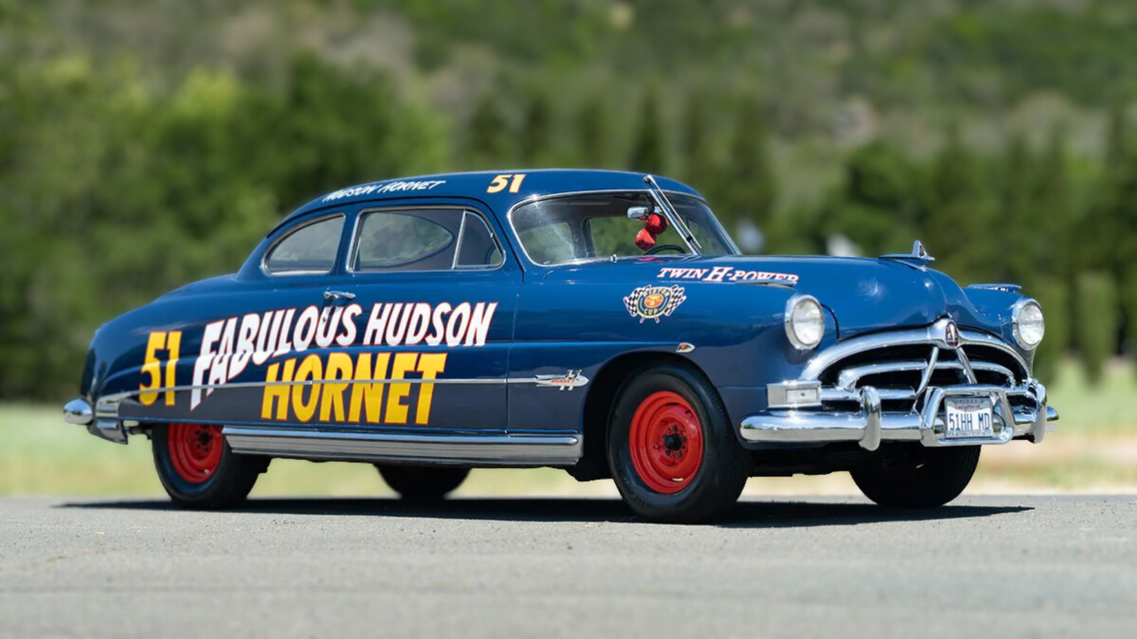 Hudson Hornet Two-Door Coupe - Sold for $168,000 at Pebble Beach Auctions 2022