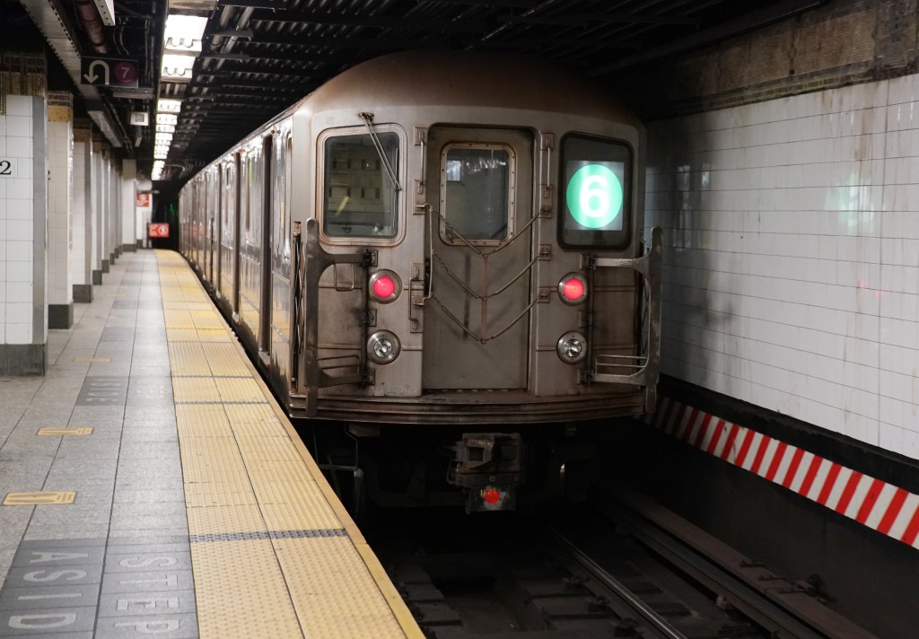 A general view of subway trains and straphangers wearing face masks at Grand Central Terminal in New York, NY on November 21, 2020.