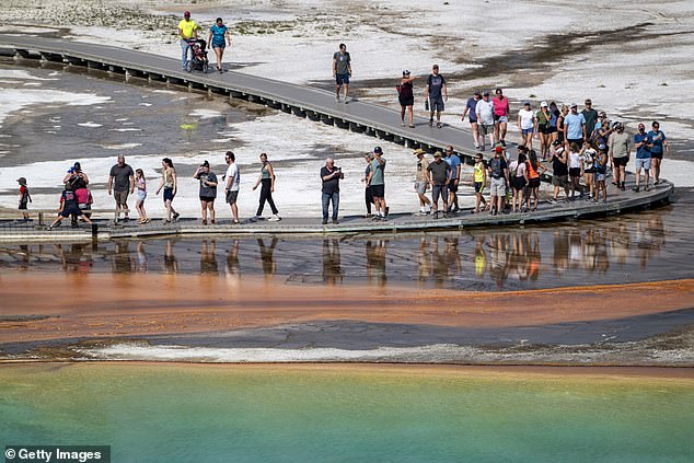 Social media outrage exploded after images surfaced of a visitor disregarding Yellowstone’s rules and stepping onto fragile bacterial mats