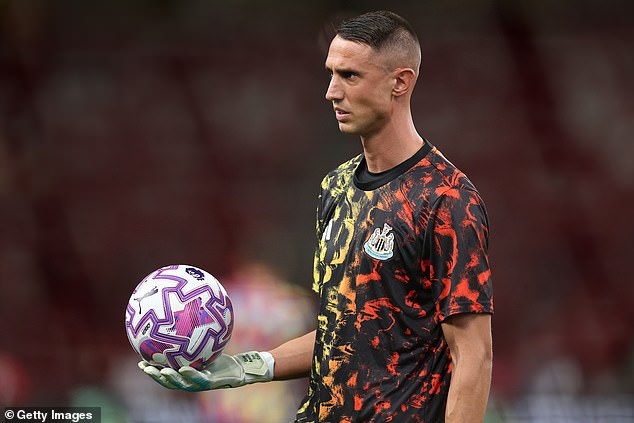 Newcastle's Odysseas Vlachodimos is on his way to Spain to undergo a medical with Sevilla