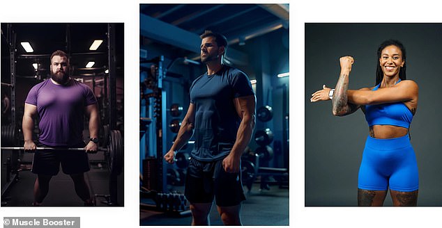 The Muscle Booster app uses the information you supply to generate a customized workout plan that takes into account your specific needs
