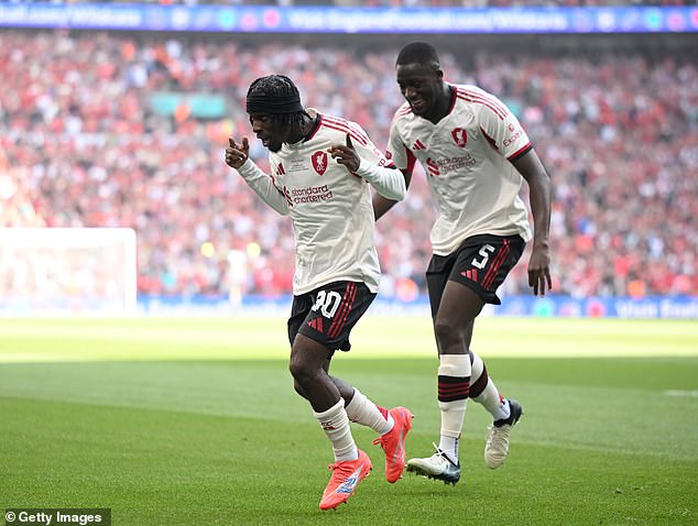 Fellow summer arrival Jeremie Frimpong put the Reds back in front in bizarre fashion