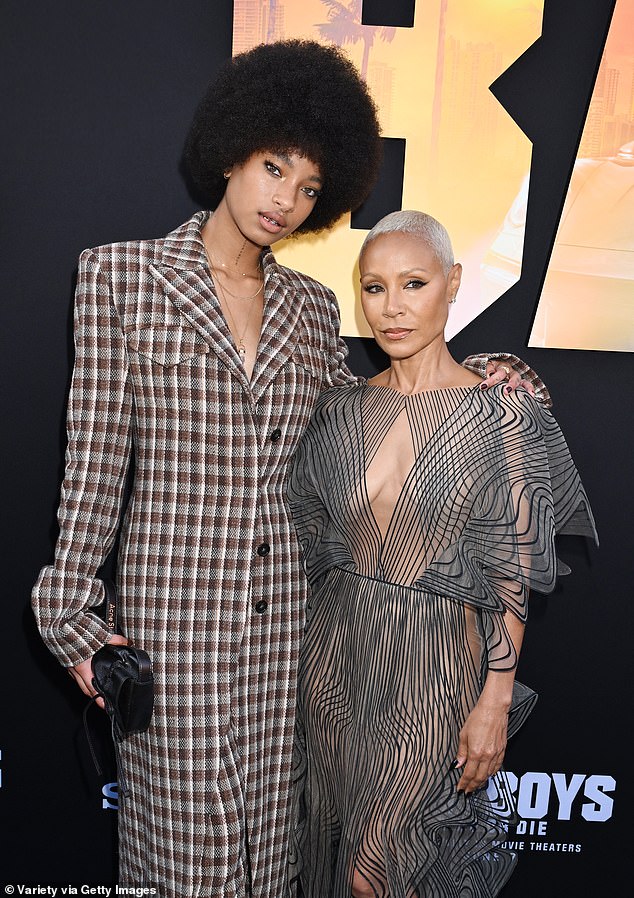 One harsh comment read: 'Will Smith and Jada have utterly failed as parents'; Willow and mom Jada seen in 2024