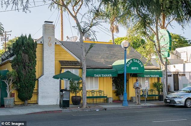 The business owner was the visionary behind the iconic Santa Monica Boulevard eatery that bears his name (pictured) - a glamorous hotspot where A-listers from both classic and contemporary Hollywood have long mingled