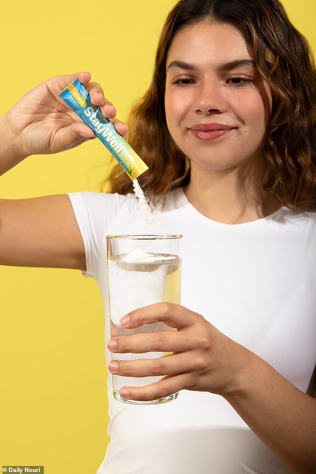 There are no precise dosages to worry about when you drink StayWell ¿ just pour the contents of the sachet directly into water, juice, or a smoothie for a delicious boost