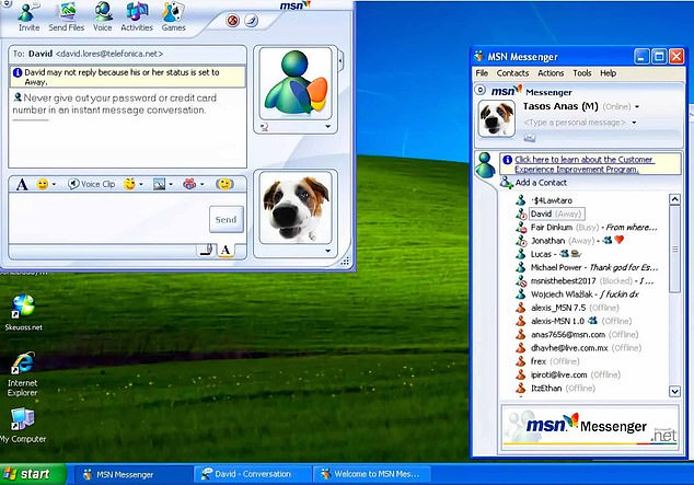 MSN Messenger was the go–to instant messaging service of the early 2000s