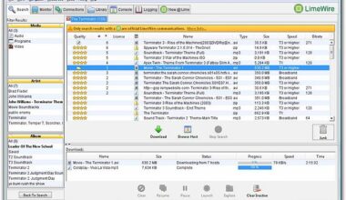 LimeWire was a popular music–sharing service that allowed people to upload and download music without compensation to artists