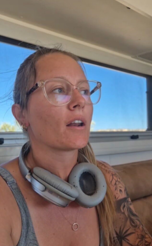 Britt Cromie (pictured) revealed that she was told that she had to remove her pictures of Uluru