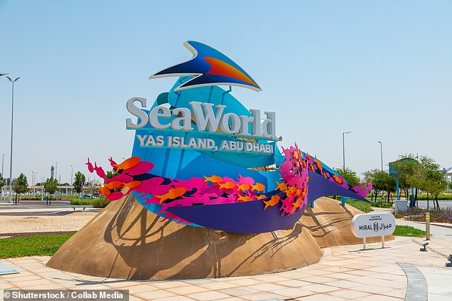 Pictured: SeaWorld Abu Dhabi, where the captured manta ray was set to be sent to
