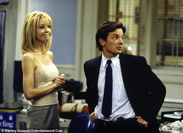The pair first teamed up when Locklear joined Spin City in its fourth season, playing savvy campaign manager Caitlin Moore alongside Fox¿s character, Mike Flaherty, the deputy mayor of New York City; (seen in 1999)