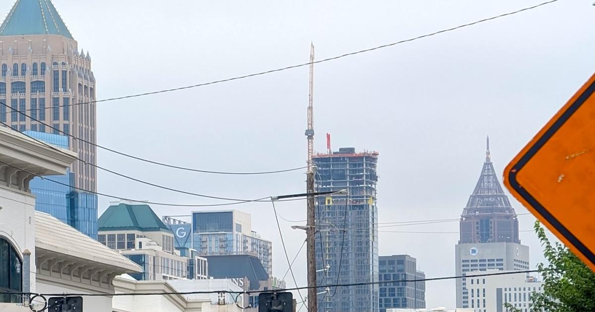 Crane Watch: Midtown high-rise now stands among Atlanta's tallest