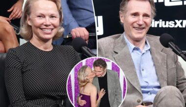 Liam Neeson gushes over 'gorgeous' Pamela Anderson amid budding new romance