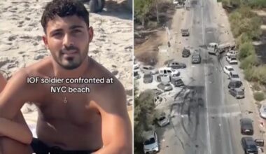 Anti-Israel activist verbally assaults ex-IDF soldier on New York beach for wearing Star of David necklace